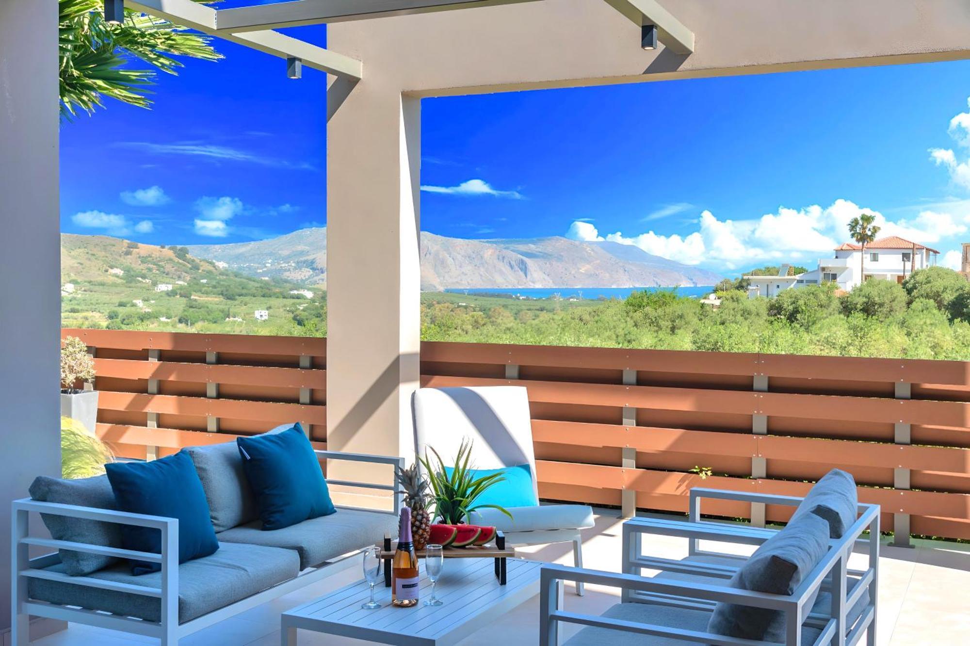 Minoas Villas Heated Pool Kournas Ngoại thất bức ảnh