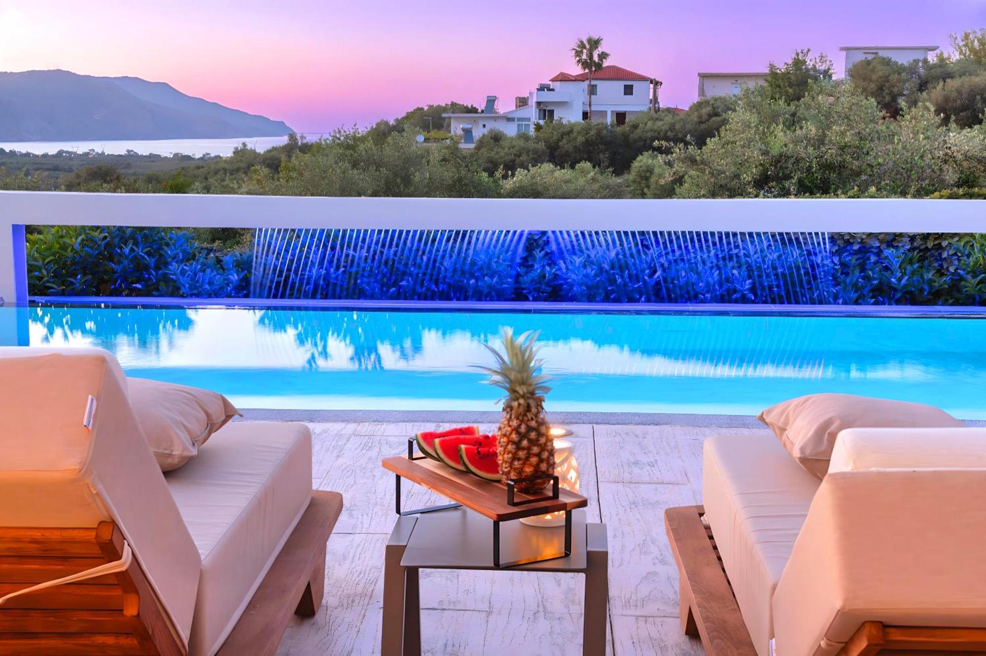 Minoas Villas Heated Pool Kournas Ngoại thất bức ảnh