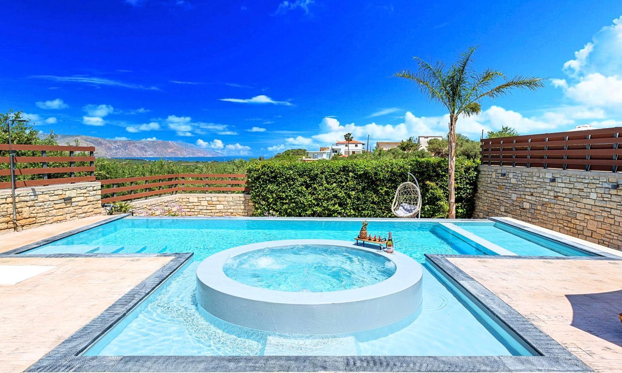 Minoas Villas Heated Pool Kournas Ngoại thất bức ảnh